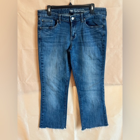 GAP Denim - GAP Women's Cropped Ankle Jeans - Dark Blue